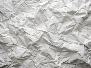 Creative background with scattered overlay of crumpled papers.
