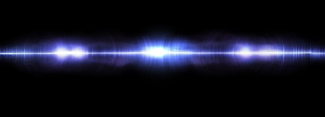 Fototapeta premium The image depicts a blue abstract background of points, where cyber particles fall and a large data stream flows, all produced using 3D rendering methods