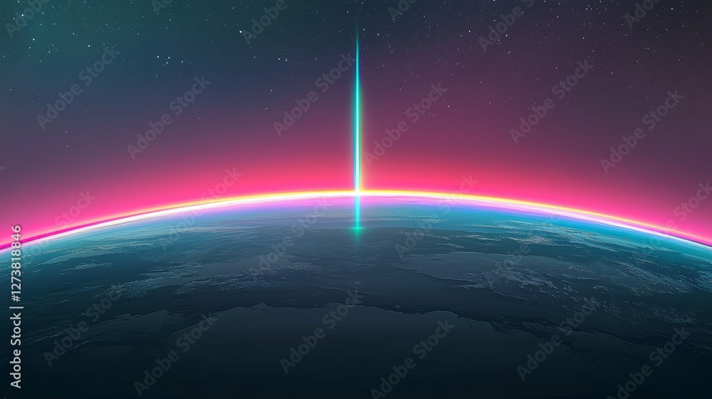 Aufkleber abstract pastel holographic blurred grainy gradient background texture. colorful digital grain soft 