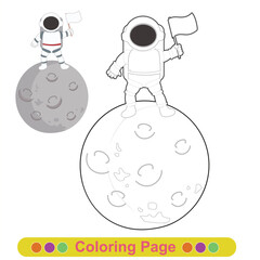 Coloring worksheet page. Educational printable coloring worksheet. Printable activity page for children 