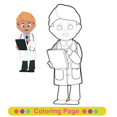 Coloring worksheet page. Educational printable coloring worksheet. Printable activity page for children 
