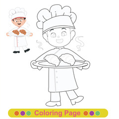 Coloring worksheet page. Educational printable coloring worksheet. Printable activity page for children 