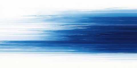 Fototapeta premium A mesmerizing blend of blue hues in an abstract canvas. Close-up reveals intricate horizontal lines, evoking ocean depths and serene skies