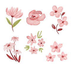 watercolor element vector