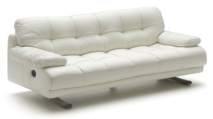 Obraz premium white sofa isolated on white background