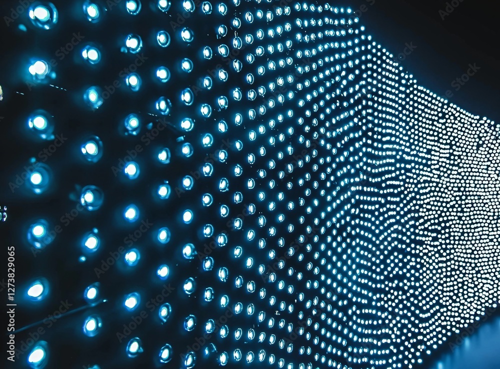 Poster led light pattern gradient technology forms an abstract background