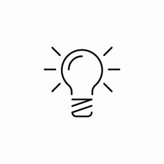 light bulb icon sign vector