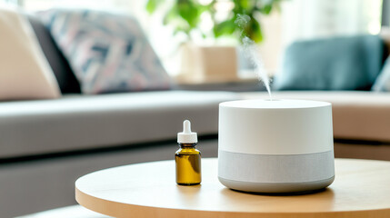 aroma therapy diffuser in living room
