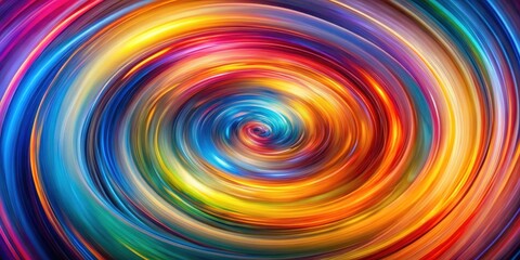 Obraz premium Swirling vortex of vibrant hues in motion, motion blur, kinetic colors