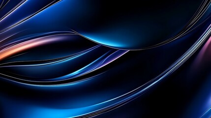 Fototapeta premium Abstract liquid technology background black luxury environment dynamic flowing content in modern art design