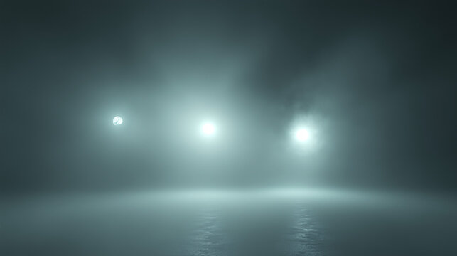 Mysterious Lights in the Night Sky. UFO UAP - AI Generated