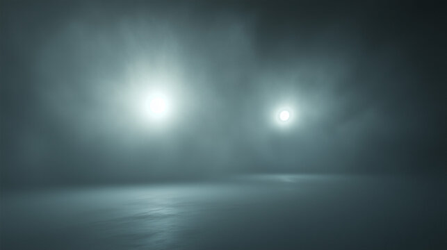 Mysterious Lights in the Night Sky. UFO UAP - AI Generated