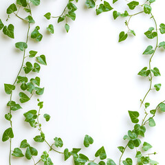 Fototapeta premium flowers and leaves in pictures illustrator2D