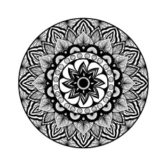  Symmetrical Black Mandala Art