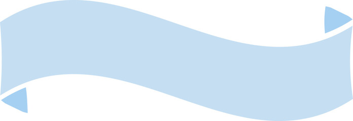 Pastel Blue Ribbon Banner