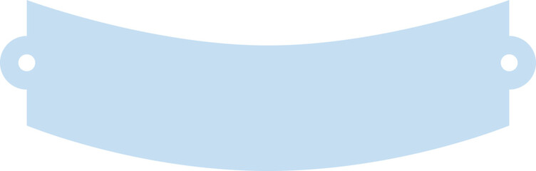 Pastel Blue Ribbon Banner