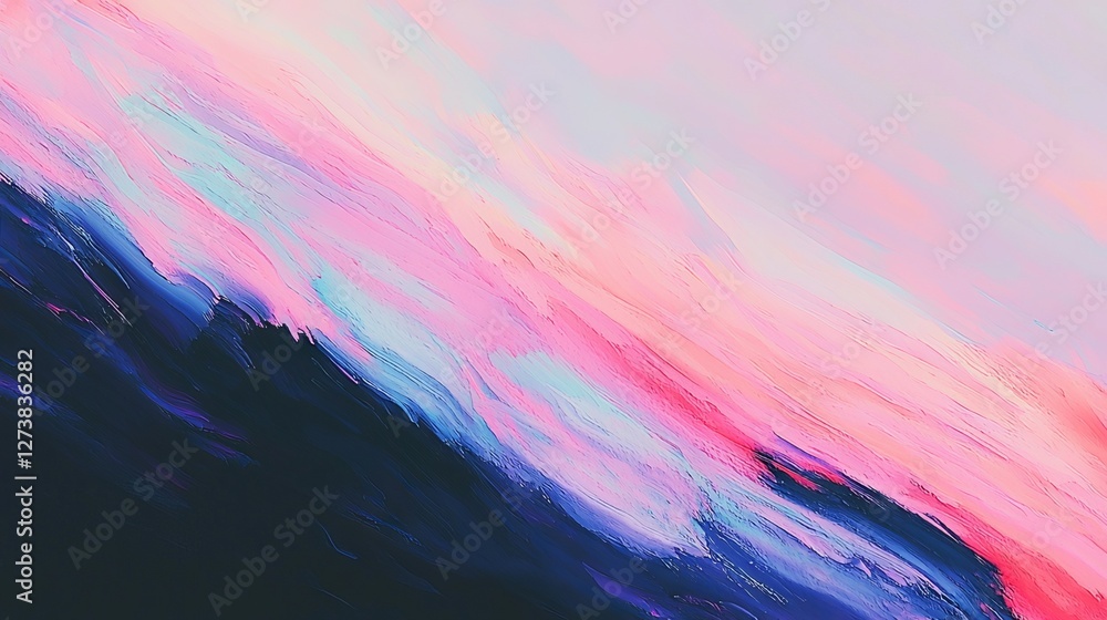 Poster a pastel-colored background that transitions smoothly from pink to purple creates a modern visual ef