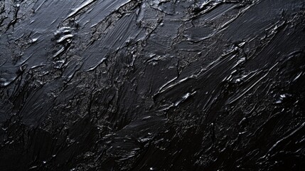 Fototapeta premium Dark textured black paint strokes background