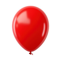 Red Balloon on PNG Transparent Background. Decoration, Party, Birthday
