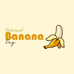 vector graphic of National Banana Day ideal for National Banana Day celebration.