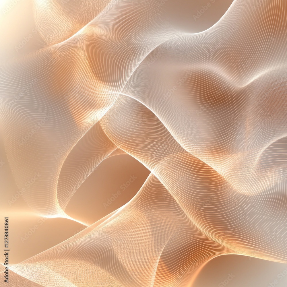Poster abstract background concept. abstract beige wave pattern digital art.