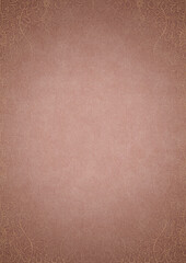 Fototapeta premium Hand-drawn unique abstract ornament. Light semi transparent pale pink on a pale pink background, with vignette of same pattern in golden glitter on a darker color. Paper texture. A4. (pattern: p13-2e)