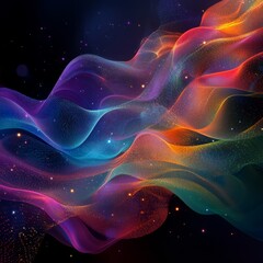 abstract background Concept. Abstract Cosmic Nebula Swirling Colorscape.