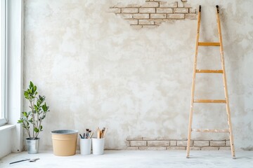 Renovierung eines leeren Wohnraums

