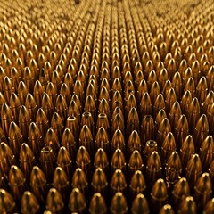Obraz premium Background of Gold Bullets