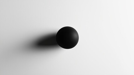 A single black dot on a white background
