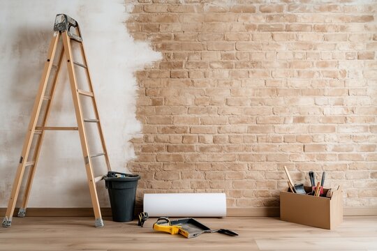 Renovierung eines leeren Wohnraums


