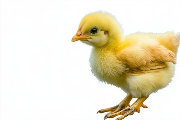 Obraz premium easter chicken on white