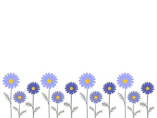 紫色の花のフレーム