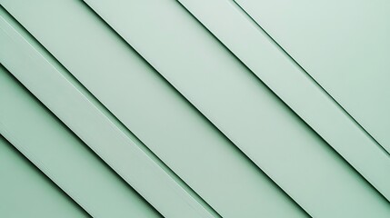 Obraz premium Diagonal Pale Green Lines Abstract Background