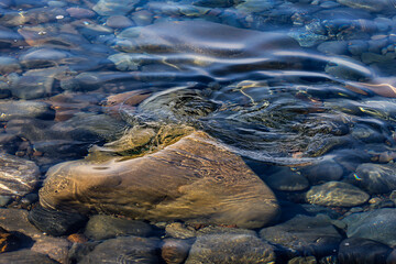 Rippling Waters Over Submerged Stones