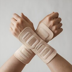 Realistic Medical Compression Wrist Support Bandage – High-Quality Adjustable Brace for Injury Recovery, Pain Relief, and Wrist Protection in Healthcare and Sports Use