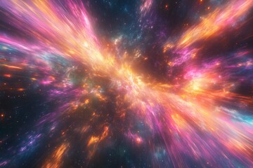 Colorful wormhole traveling through space and time