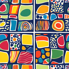 Carpet or tile patterns for interior decoration