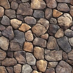 Fototapeta premium Natural stone texture patterns close-up photography earthy color palette tactile environment detailed viewpoint