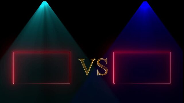 Against, background, battle, blue, box, bumper, design, fight, football, game, intro, opener, rap, rock, sport, multilayer co op team with smoky black background 4k looping ,a battle.
