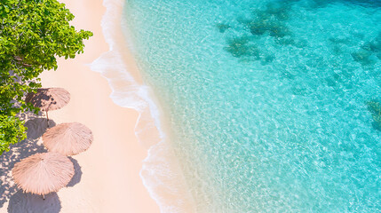 Dynamic water splash, bubbles, ripples, underwater light rays and tranquil ocean views