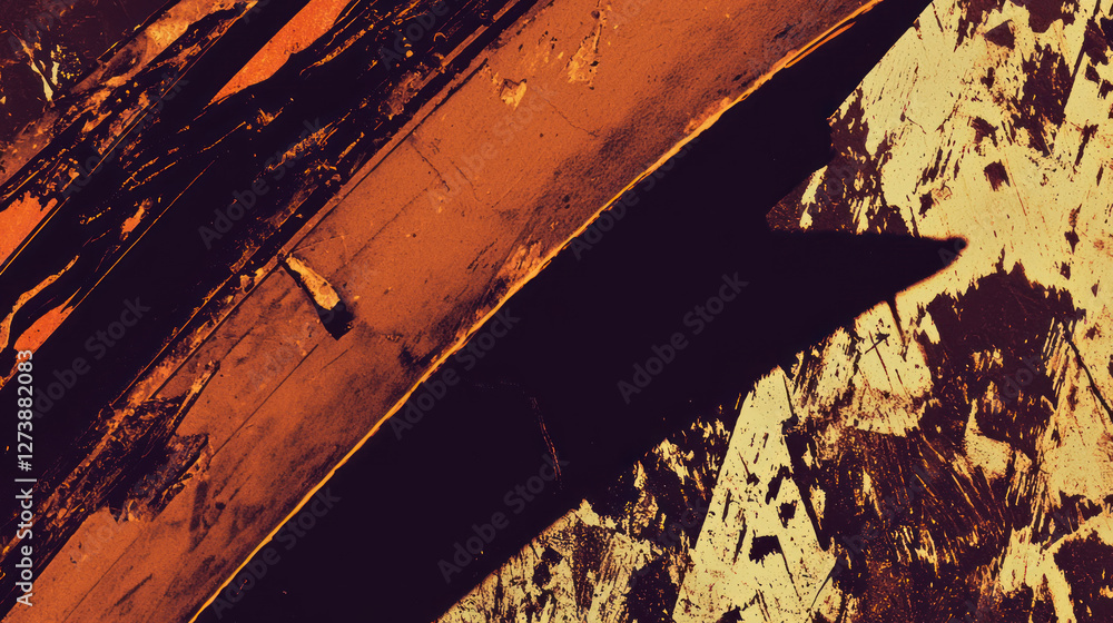 Poster abstract art with bold colors and dynamic textures creates striking visual impact