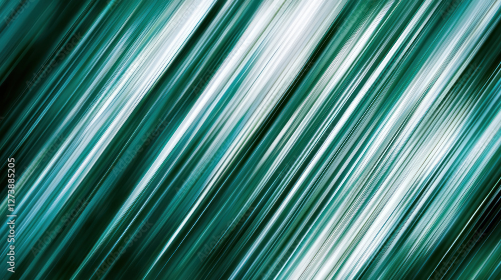 Poster abstract green and white lines create dynamic, flowing pattern. image evokes sense of movement and e