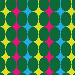 seamless pattern with colorful balls design art 