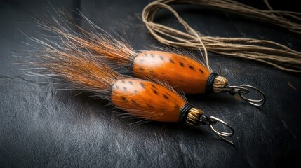 Fur detailed handcrafted fishing lures