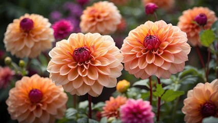 "Blooming Garden: A Summer Landscape of Nature's Flowers"