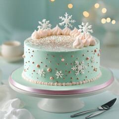  winter wonderland wedding cake