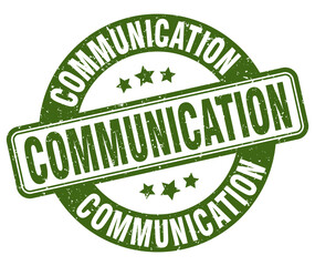 communication stamp. communication label. round grunge sign