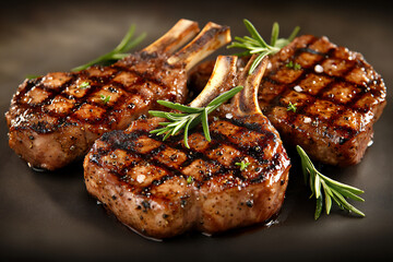  grilled lamb chops