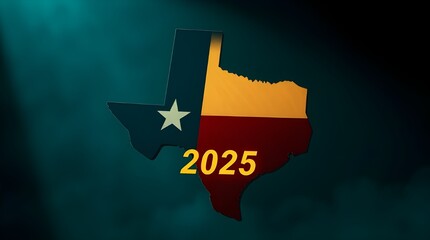 Texas 2025: A Bold Graphic Representing the Year Ahead